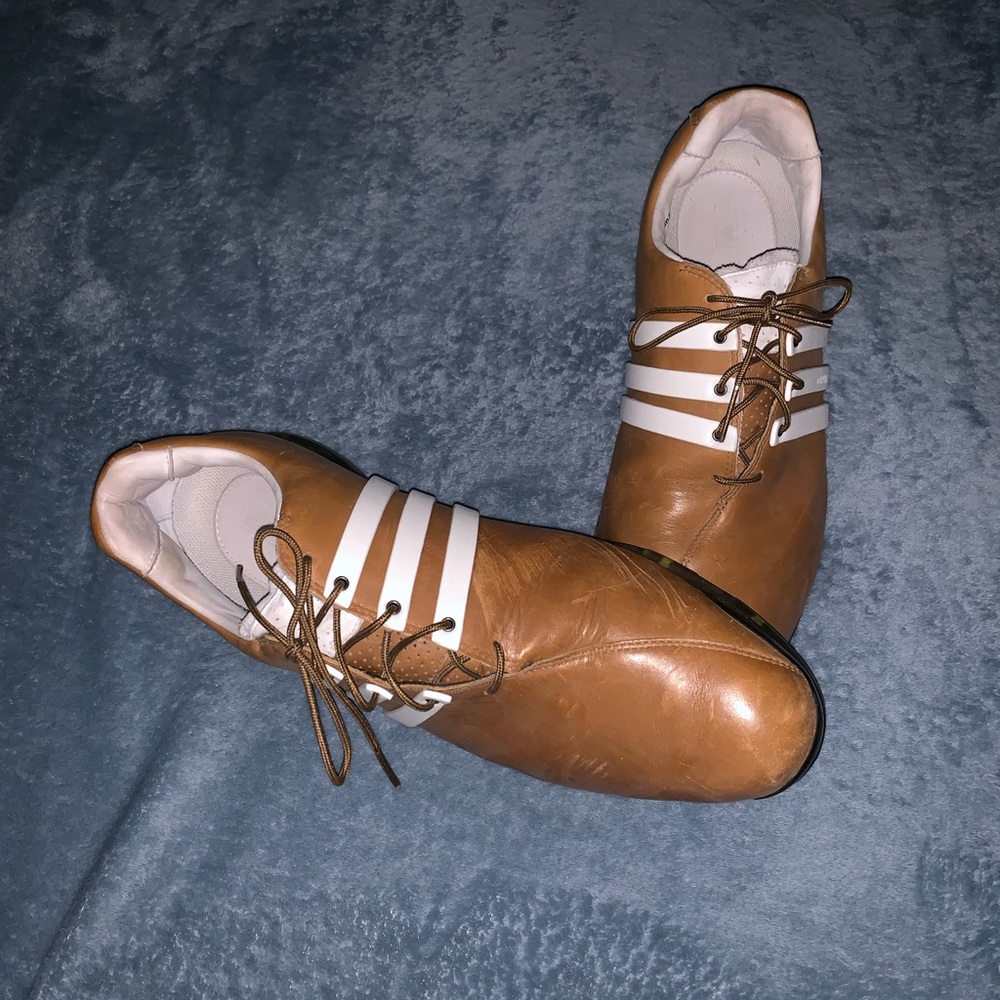 Adidas men’s adipure hickory/white golf shoes